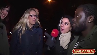 Interracial Milf Indulges In Public Sex And Stripping