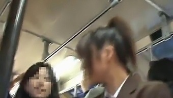 Outdoor Japanese Couple Gets Caught In The Act