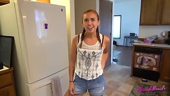 Young Stepdaughter Teaches Daddy About Sex With A Reward: Brandi'S Braids