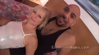 A Non-Professional Person Engages In Sexual Intercourse With A Large Black Penis In A Steamy Video Featuring A Blonde Mature Woman