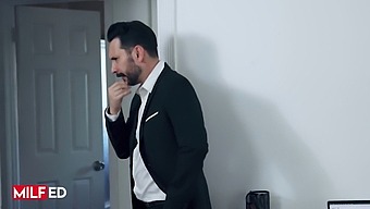 Smoking Hot Milf Caitlin Bell Indulges In Step Fantasy With A Big Surprise