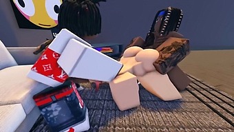 Makima Gets Dominated In A Group Sex Encounter On Roblox