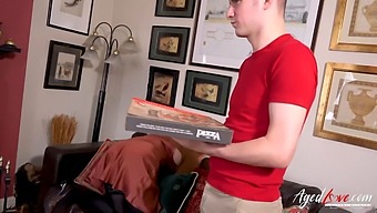 Agedlove'S Big Natural Tits Bounce In This Hardcore Pizza Delivery Scene