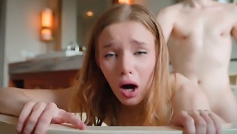 Russian Beauty Caught Snooping In Stepbrother'S Bathroom