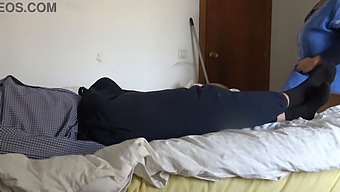 A French Maid Is Shocked By The Size Of Her Employer'S Black Penis