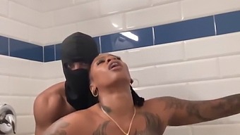 Mature Woman Enjoys Intense Anal Sex In The Shower