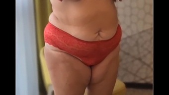 A Bbw Wife Enjoys Anal Fingering And Achieves A Solo Orgasm In A Hotel Room