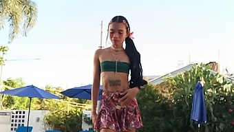 Tattooed Princess Fights Against A Monstrous Attacker In A Thrilling Encounter