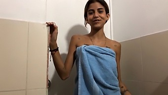 Young Indian Stepsister Enjoys Face Cumming After Sensual Massage And Bathing Together