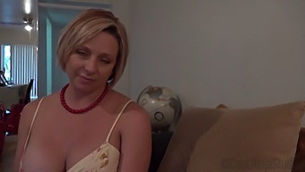 Beautiful Blonde Milf Brianna Beach Has A Secret Desire To Watch Her Step Son Pleasure Himself.
