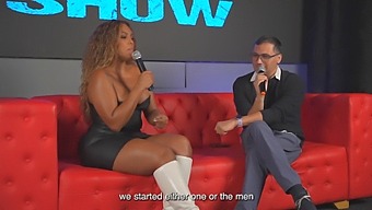 Carla Morelli Is A Hot Brunette And A Latina And She Has A Big Ass, She Gets Two Cocks In Juan Bustos Show.